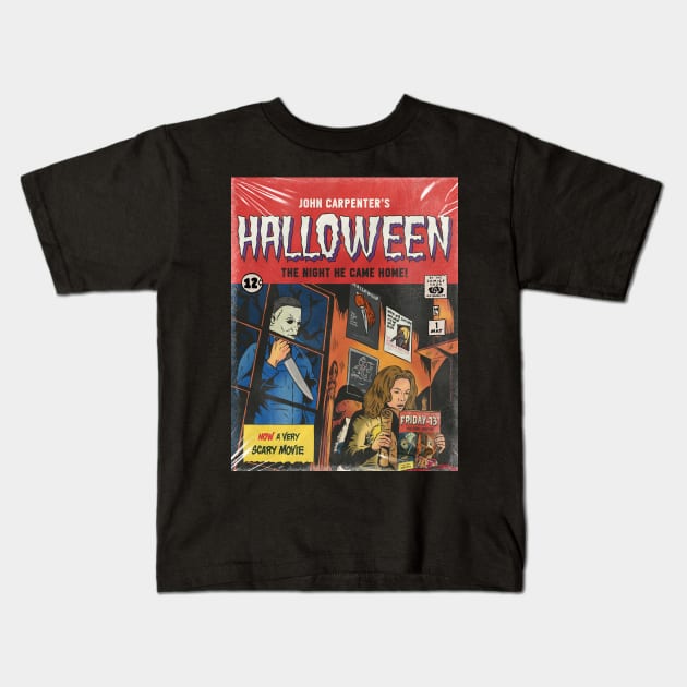 Halloween Kids T-Shirt by ribandcheese